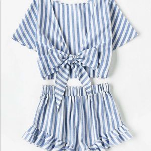 2 Piece shorts outfit